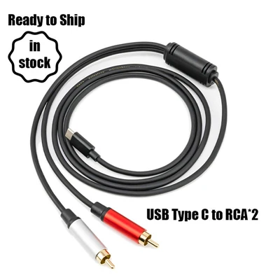 Kabel USB C do 2 RCA